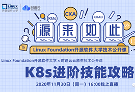 Linux基金会开源软件大学技术公开课丨K8s进阶技能攻略